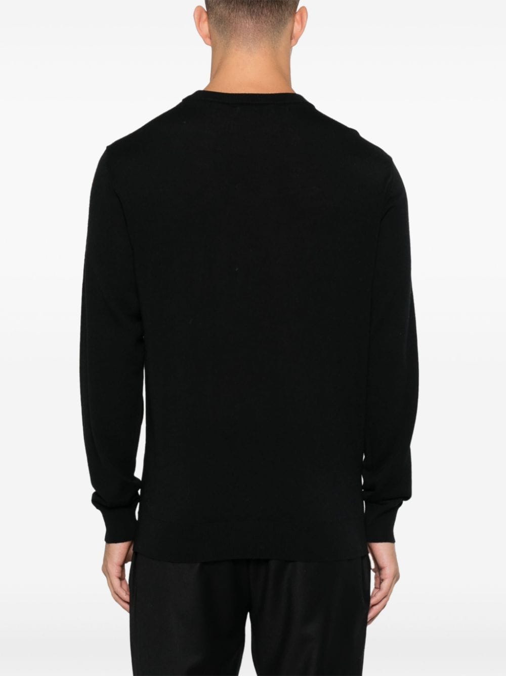 Shop Manuel Ritz Virgin Wool Sweater In Black