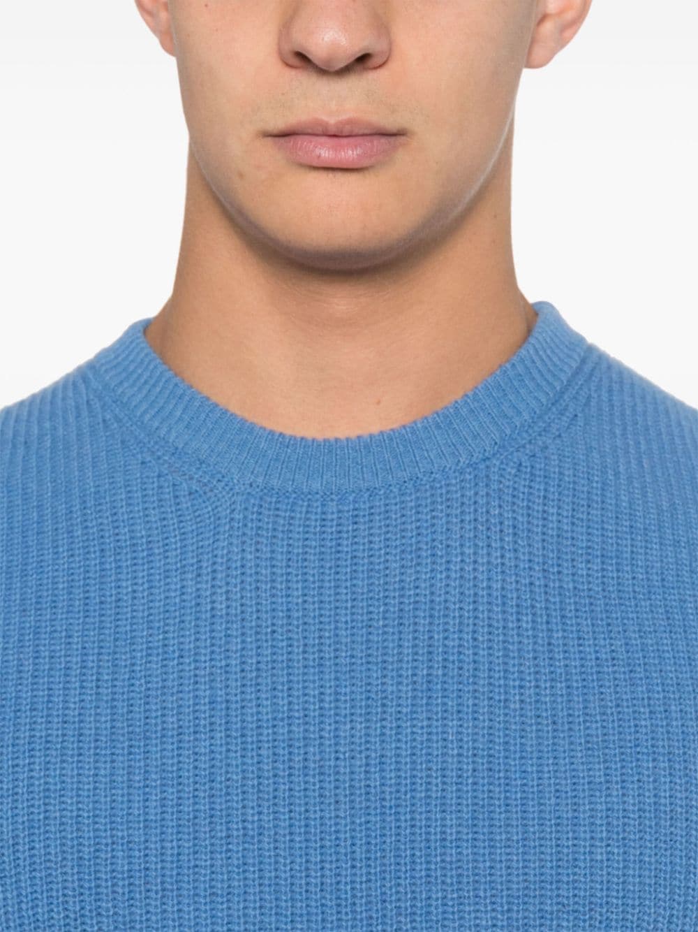 Shop Manuel Ritz Crew-neck Sweater In Blue