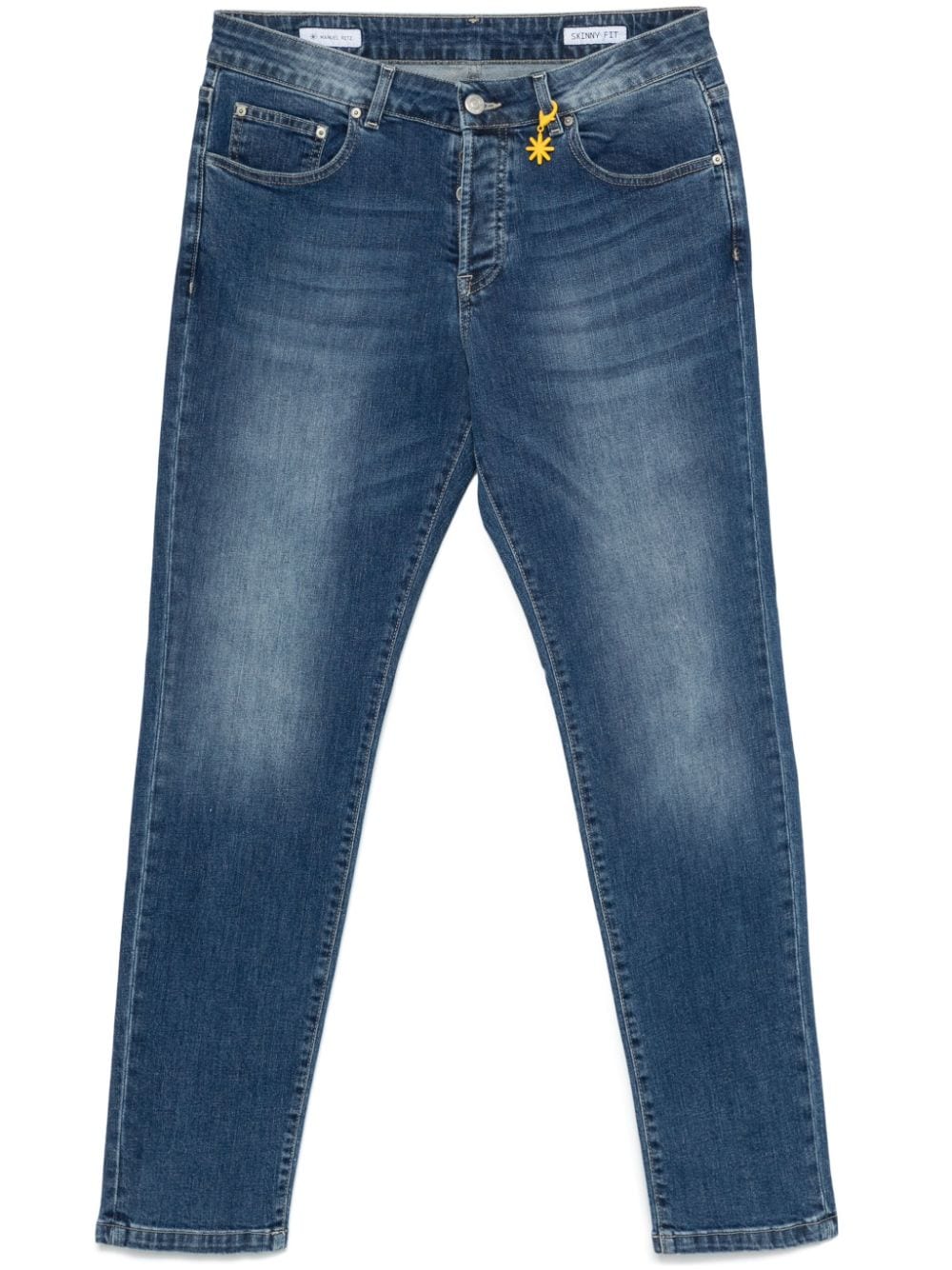 slim-cut jeans