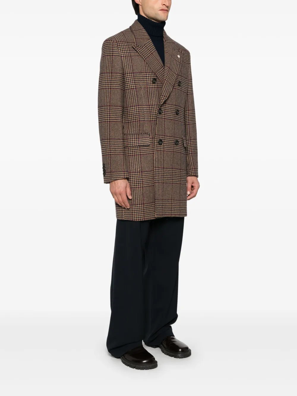Manuel Ritz Prince of Wales jas met patroon Bruin