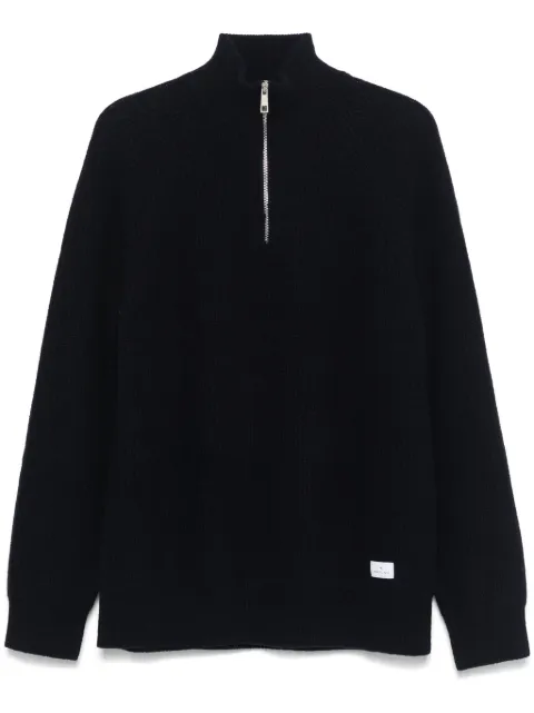 Manuel Ritz half-zip rib sweater