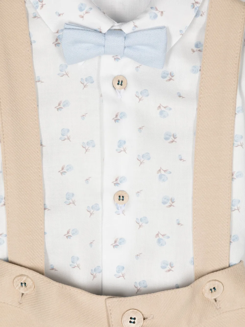 Colorichiari Pak met enkele rij knopen Beige