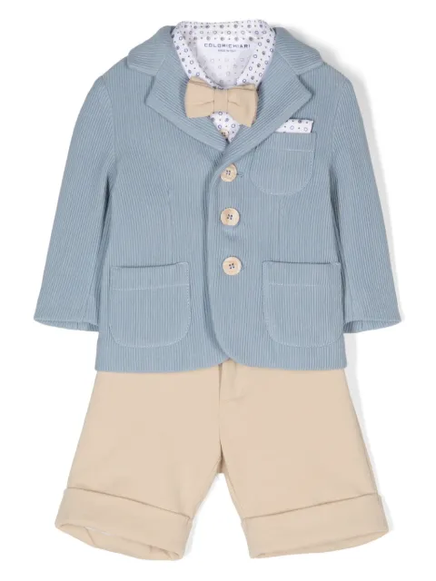 Colorichiari single-breasted shorts set