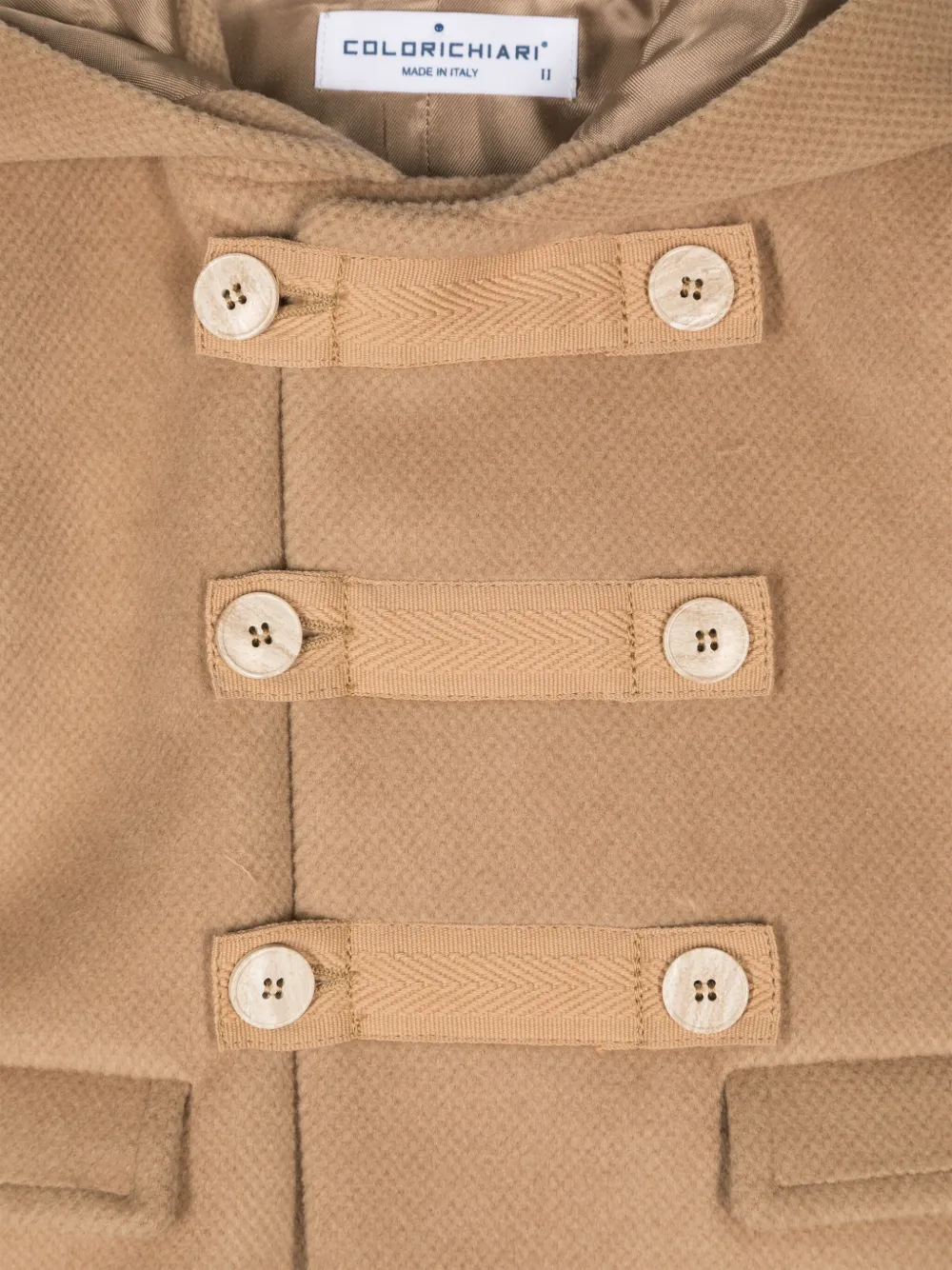 Colorichiari Jas met dubbele rij knopen Beige