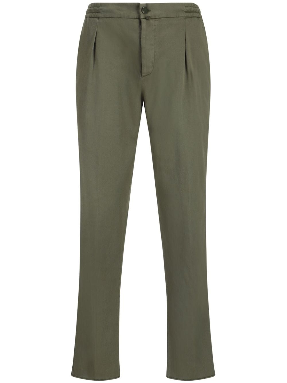 Shop Kiton Barbati Trousers In Green