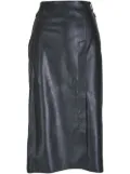 Akris leather skirt - Black