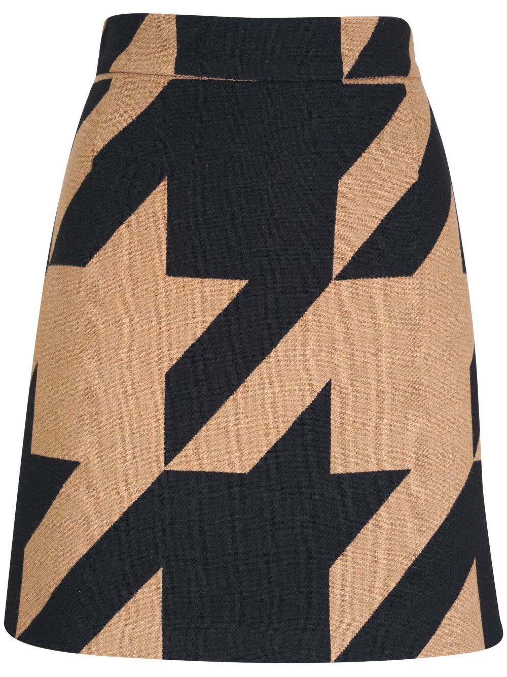 houndstooth-pattern skirt