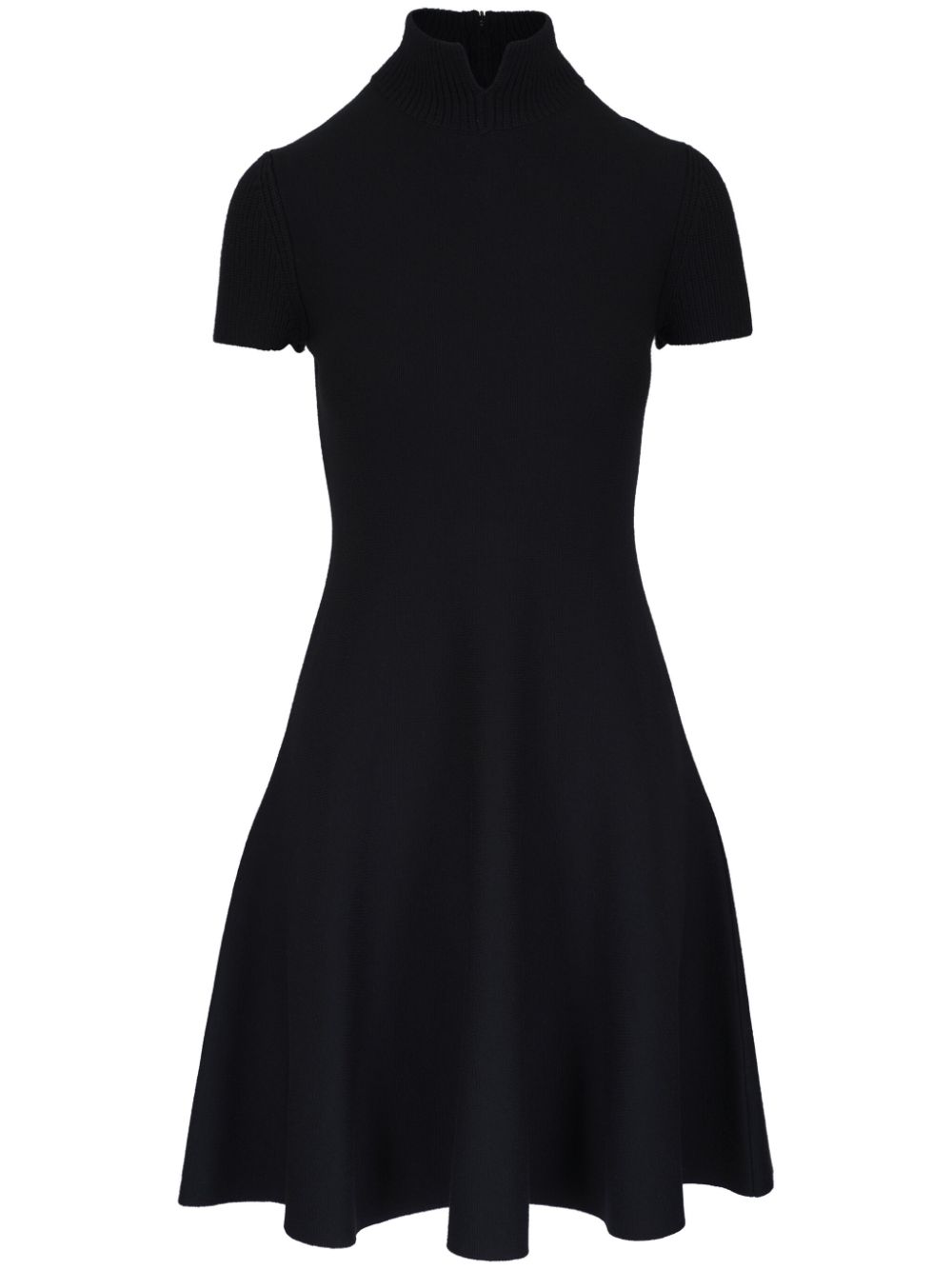 Shop Akris Punto Knitted Mini Dress In Black