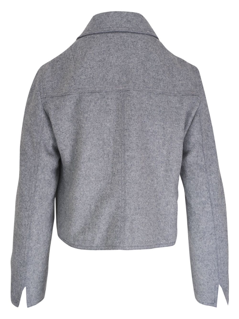 Shop Akris Punto Cropped Jacket In Grey