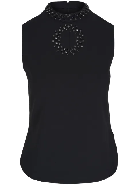 Akris Punto crystal-embellished jersey top