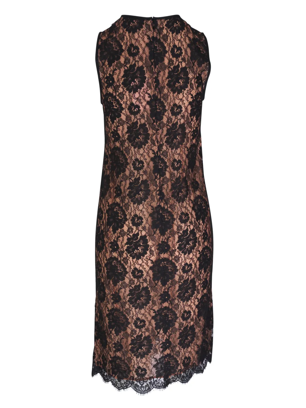 Michael Kors lace-panel dress - Zwart