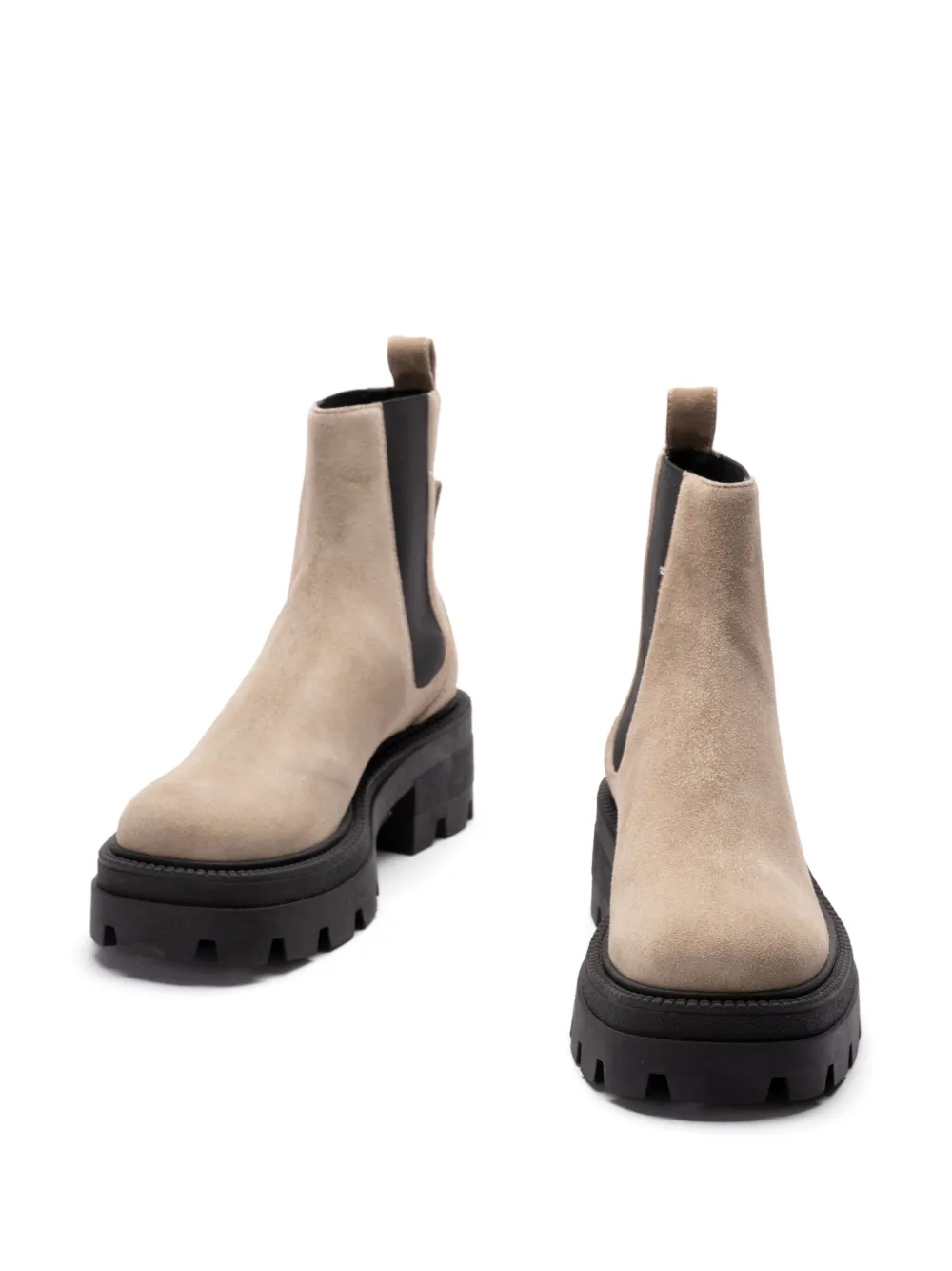 Sergio Rossi 25mm suede Chelsea boots Neutrals