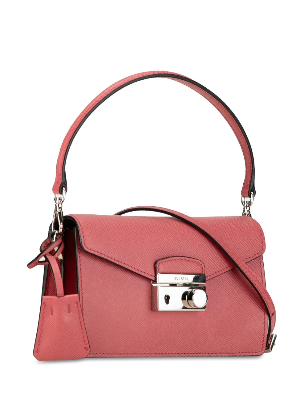 Prada Pre Owned Sacoche Saffiano Lux Sound 2013 2023 Rose FARFETCH FR