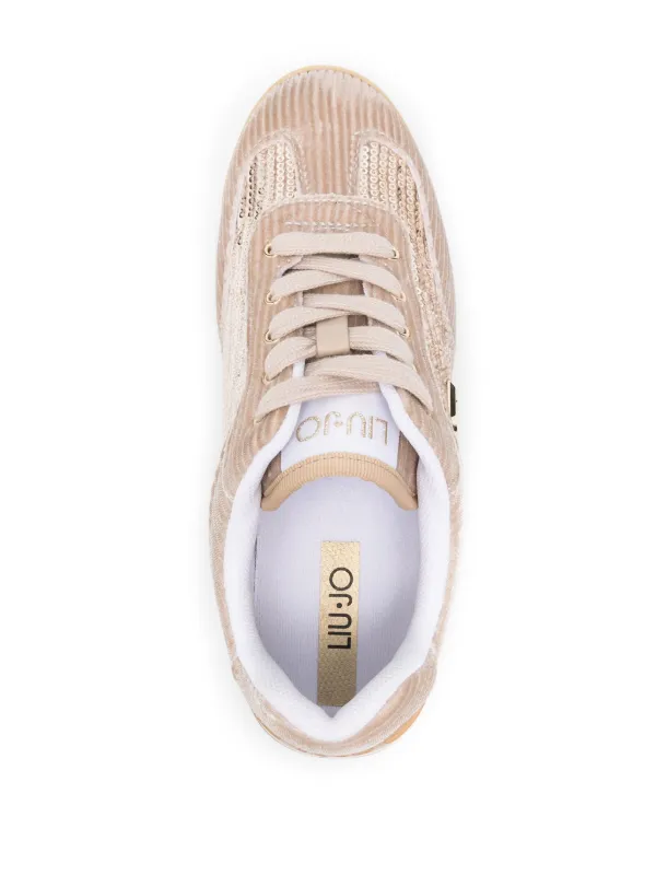 【関税&送料込】Liu Jo Sneakers Beige LIU JO Sequined Sneakers | Neutrals | FARFETCH AO