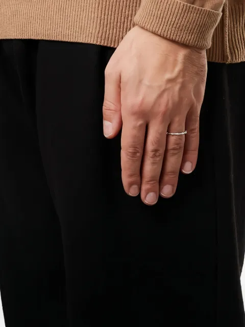 Bleue Burnham bamboo-design ring