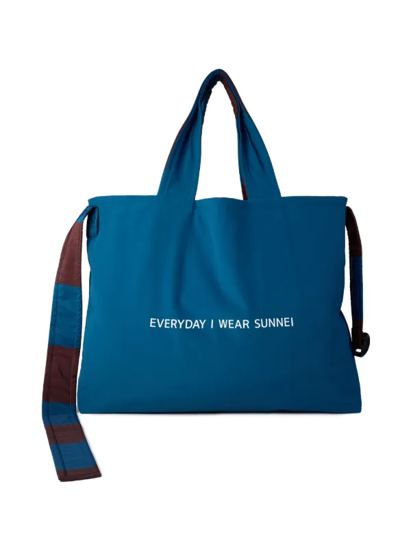★SUNNEI★ Degrade Tote Bag Boutique Blue SLFSXFUN003COT0167 Sunnei Everyday Reversible Tote Bag | Blue | FARFETCH NO