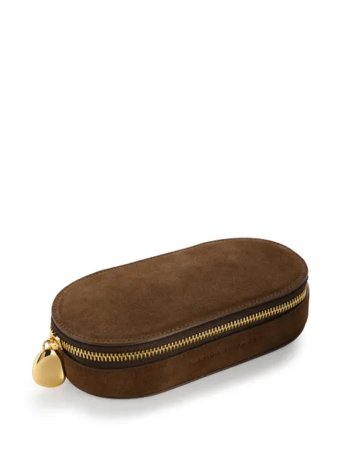 Monica Vinader oval leather jewelry box ACJBOVSBCHO - 1