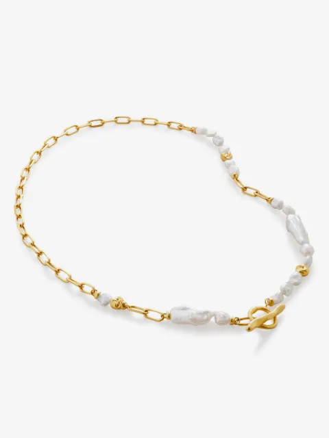 Monica Vinader x Amy Powney keshi-pearl necklace