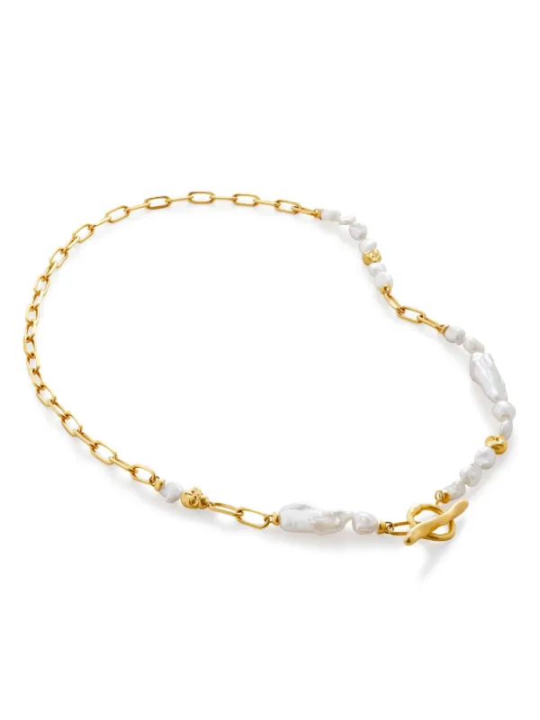 Monica Vinader x Amy Powney keshi-pearl Necklace Gold
