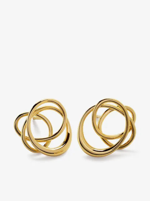 Monica Vinader Nura Wrap stud earrings