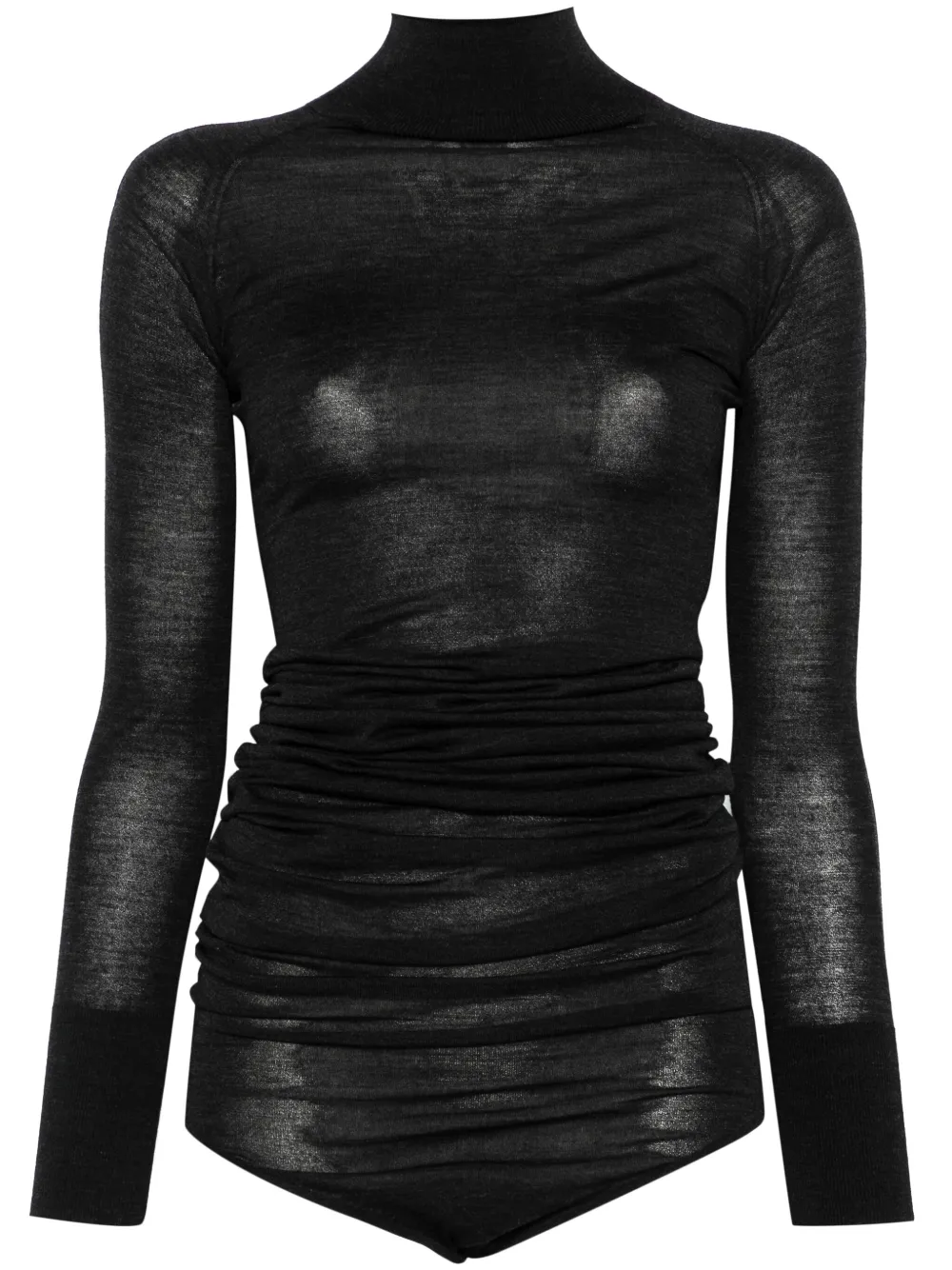 Alaïa draped knit bodysuit | Grey | Image 1