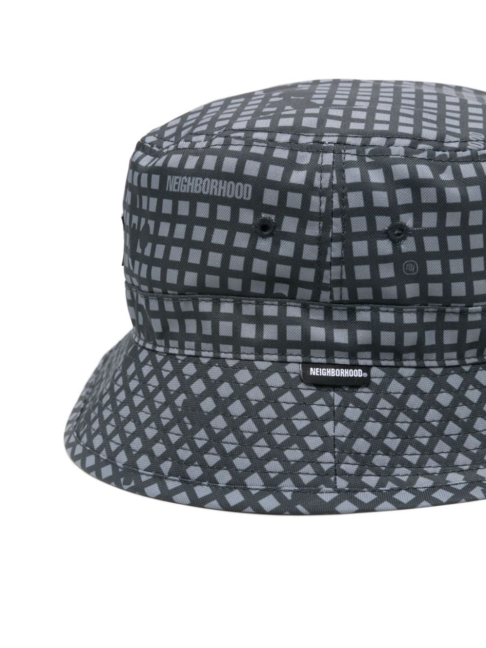 Shop Neighborhood Camouflage Bucket Hat In Grey