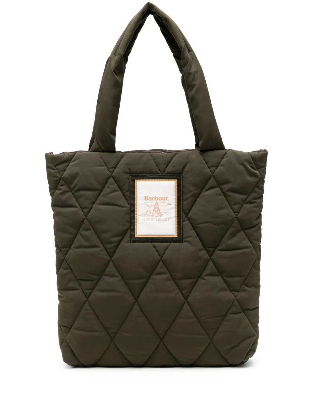 Barbour Shopper met logopatch Groen