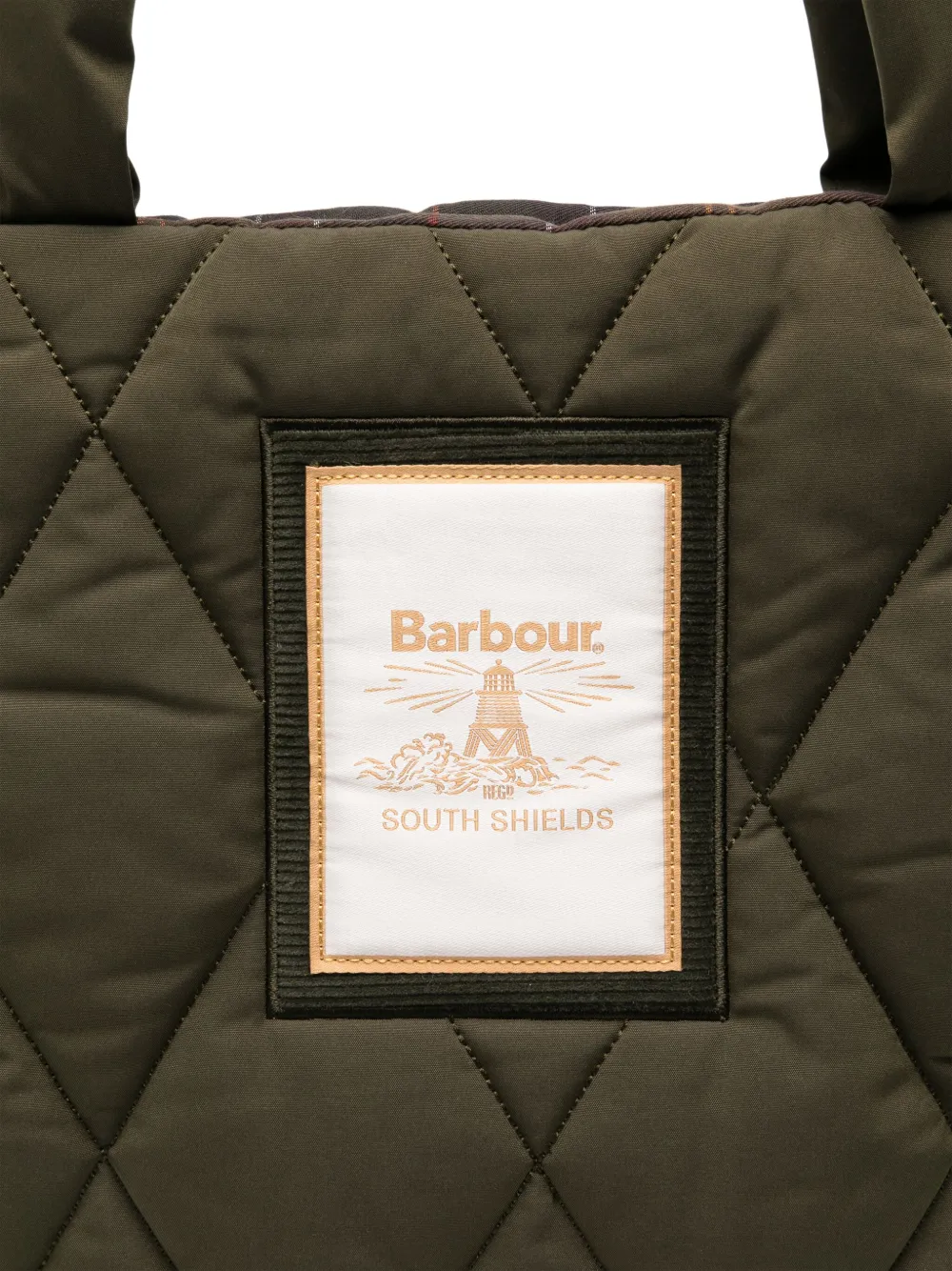 Barbour Shopper met logopatch Groen