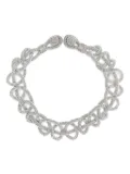 Fabiana Filippi chain-effect rhinestone necklace - Silver