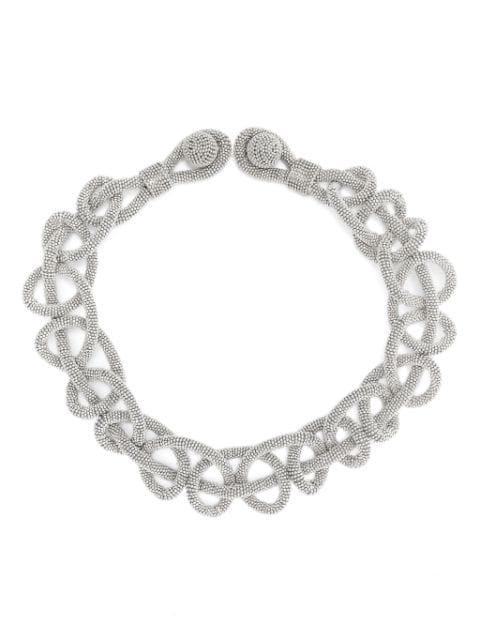 Fabiana Filippi chain-effect rhinestone necklace