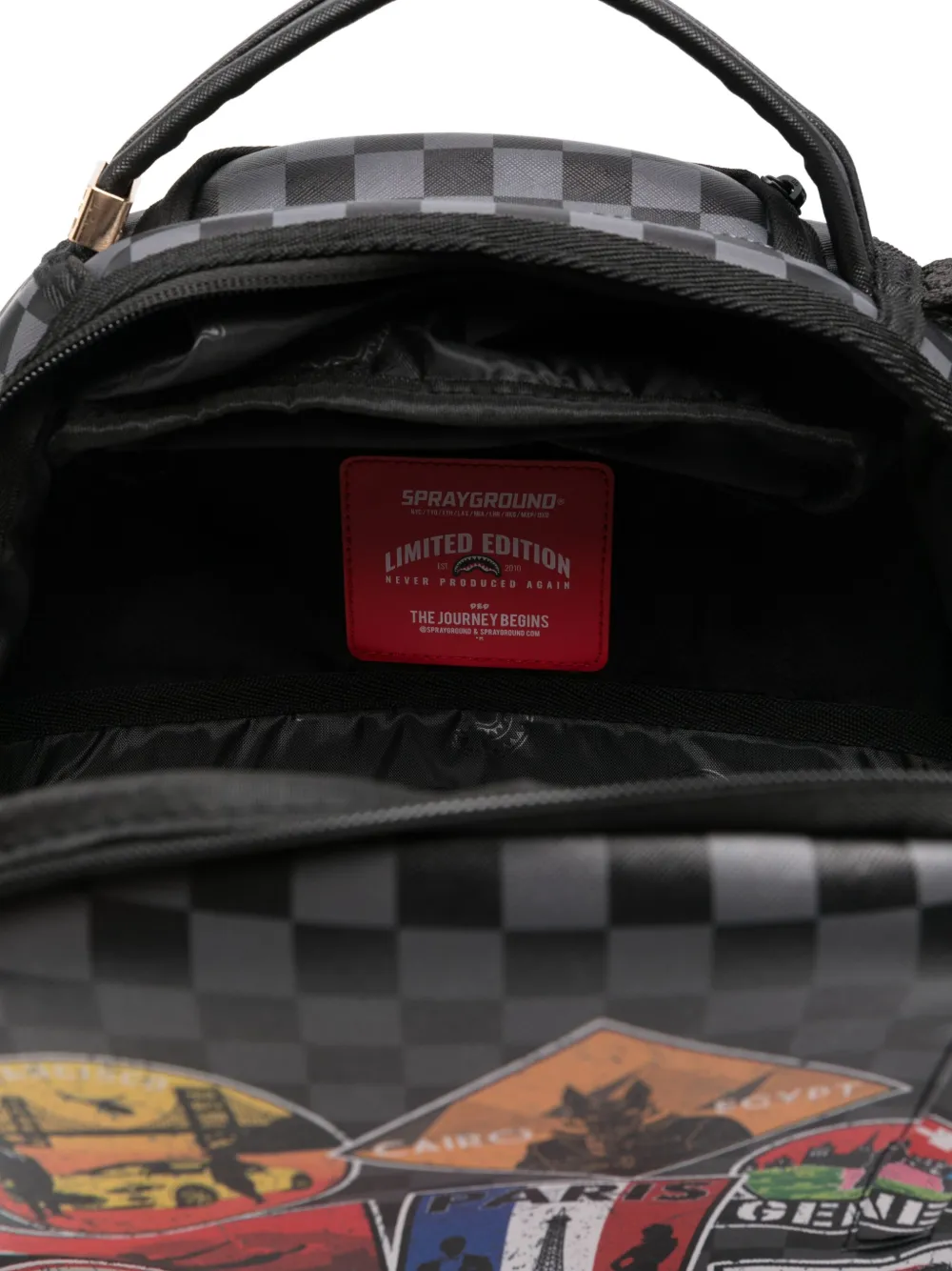 sprayground kid Global Mogul Interpol rugzak Zwart