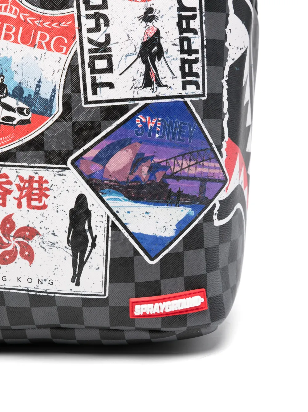 sprayground kid Global Mogul Interpol rugzak Zwart