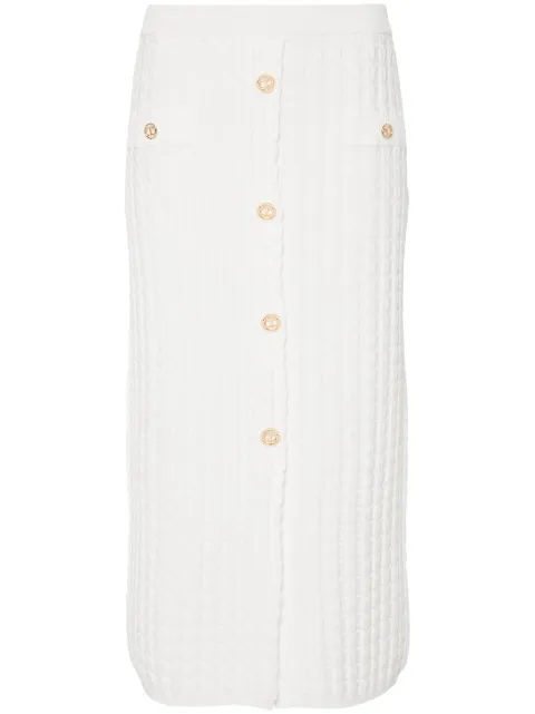 TWINSET cable-knit midi skirt