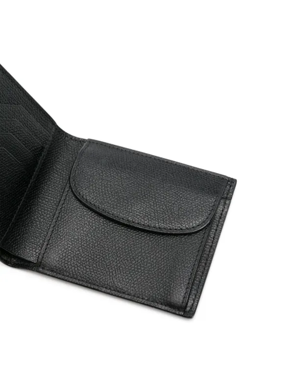 小物 Valextra Black Wallet Black Leather Bifold card holder wallet | Valextra