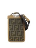 Fendi Pre-Owned 2000-2010 Zucca Peekaboo Phone Case crossbody bag - Brown