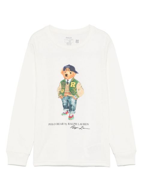 POLO RALPH LAUREN KIDS t-shirt à motif Polo Bear