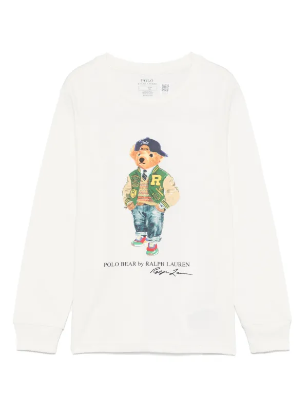 Boys white ralph lauren tshirt best sale