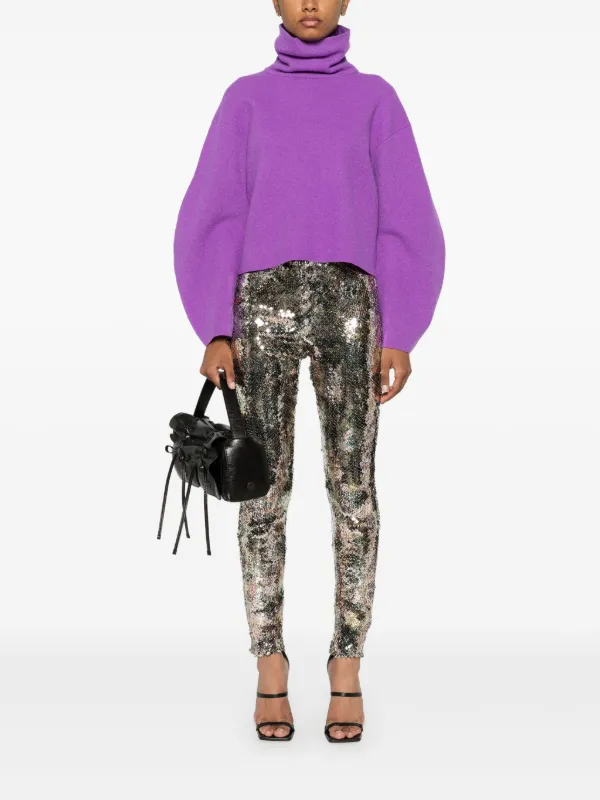 【送料&関税込】Isabel Marant Sequin-embellished Leggings ISABEL MARANT Todiz Sequined Mesh Leggings in Black | endource