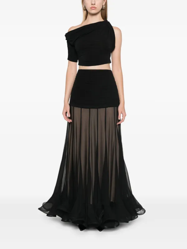 ZIMMERMANN Illustration Maxi Skirt | Black | FARFETCH