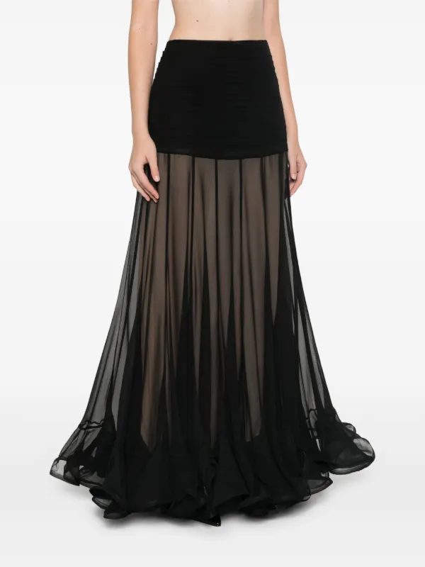 ZIMMERMANN Illustration Maxi Skirt | Black | FARFETCH