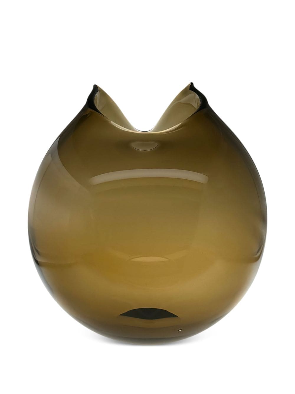 Shop Alexa Lixfeld Cut Glass Vase In Brown