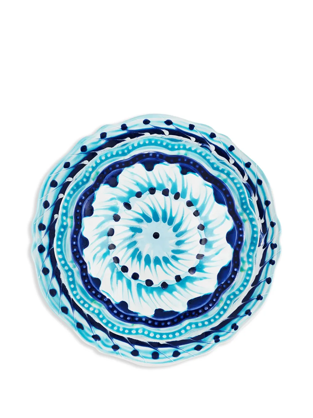 Aquazzura Casa Alegria Soup Plate (set Of Two) In 蓝色