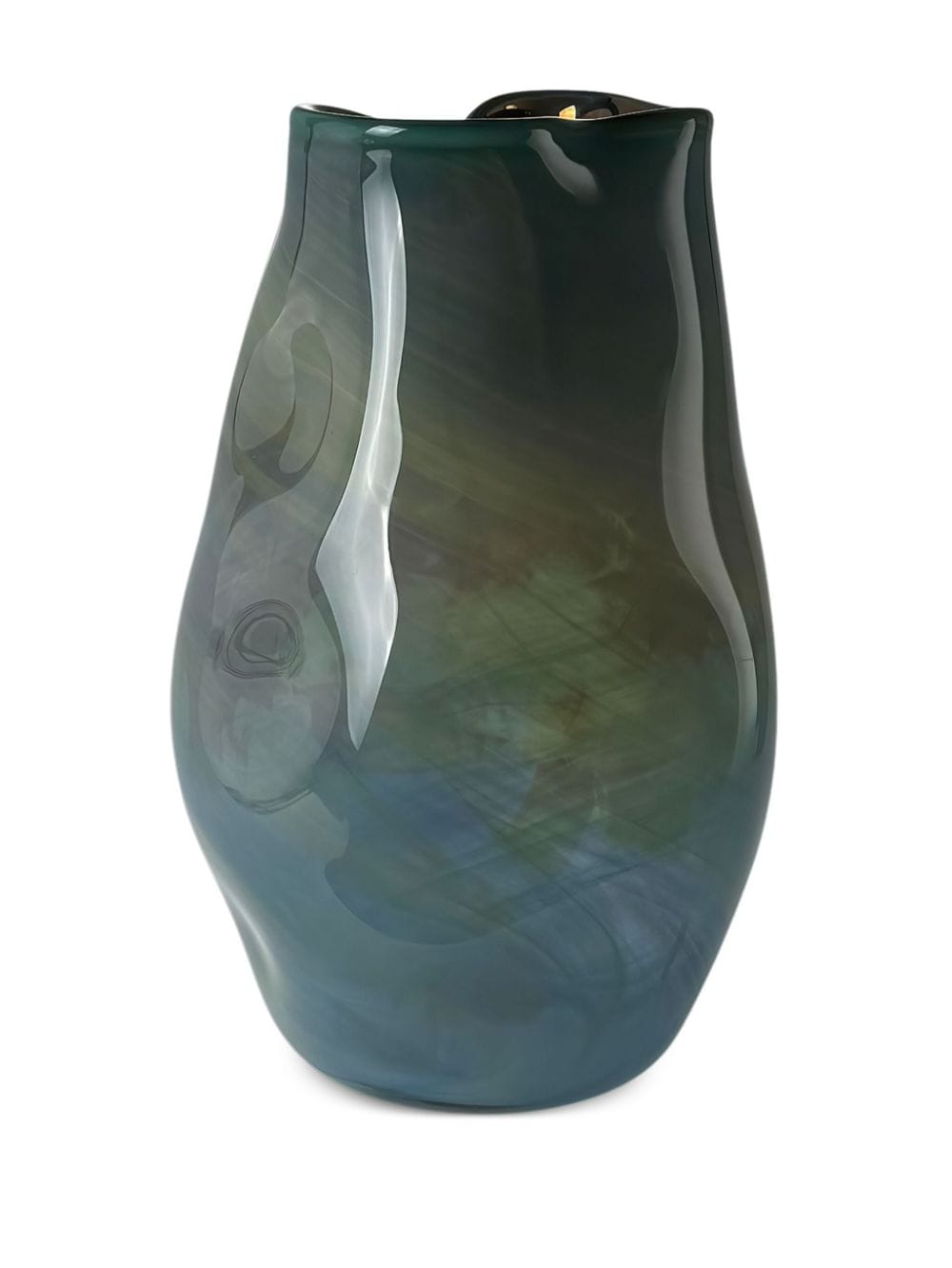 Shop Alexa Lixfeld Meteroite Glass Vase In Blue