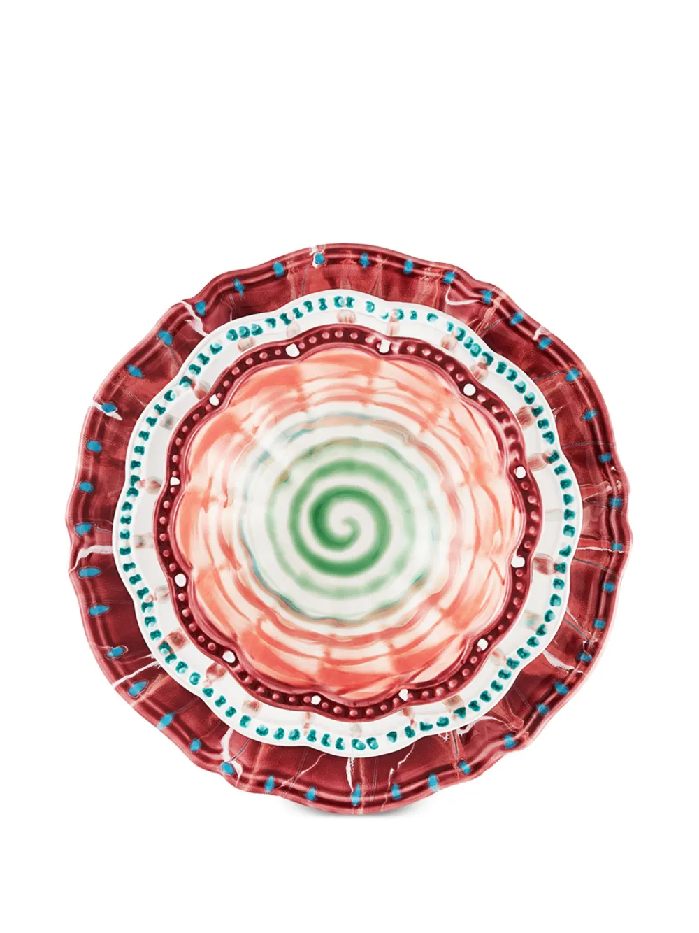 Shop Aquazzura Casa Alegria Soup Plate (set Of Two) In White