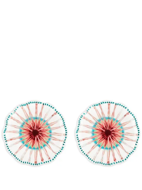AQUAZZURA CASA lot de deux assiettes à dessert Alegria