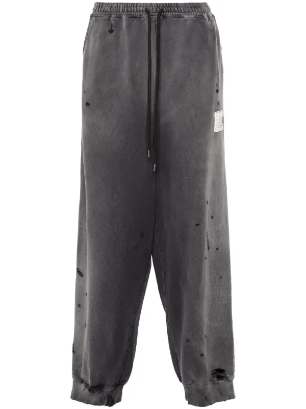 Maison MIHARA YASUHIRO Sun Faded トラックパンツ | ブラック