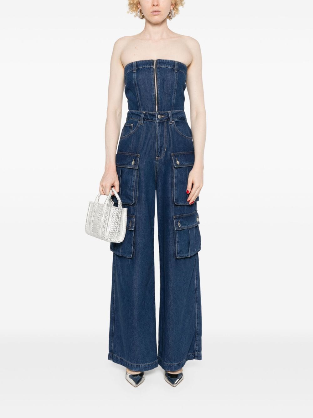 LIU JO Cargo jumpsuit - Blauw