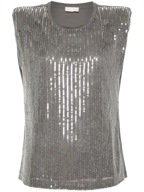 LIU JO sequinned tank top