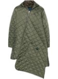 Comme Des Garçons Shirt asymmetric parka coat - Green