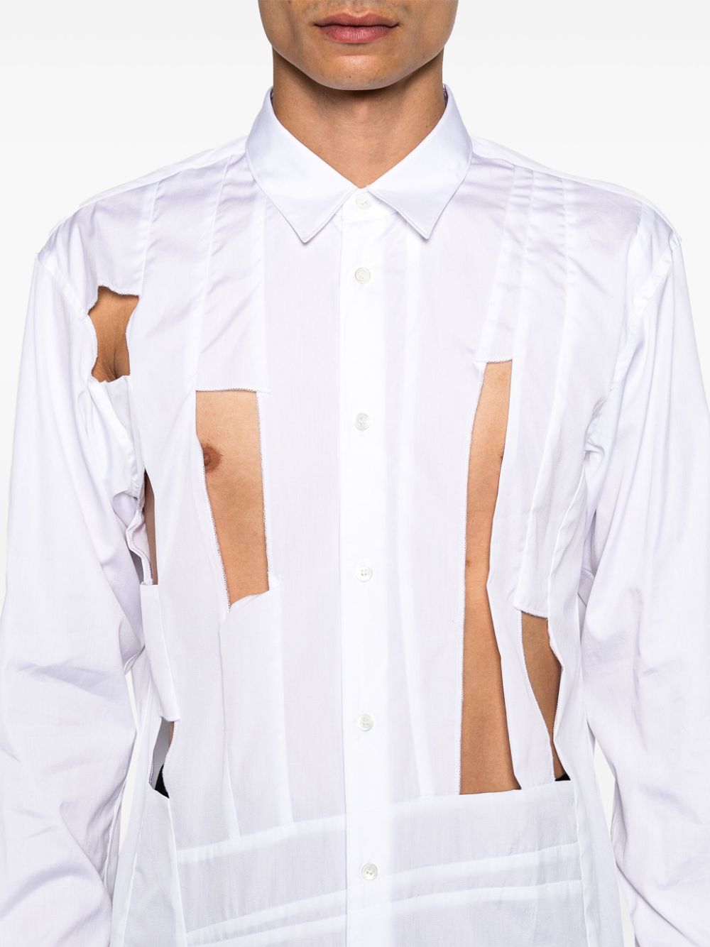 Comme Des Garcons Shirt cut-out shirt Men